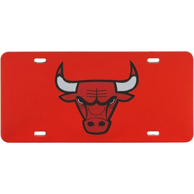 WinCraft Chicago Bulls Crystal Mirror License Plate                                                                             