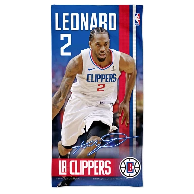 WinCraft Kawhi Leonard LA Clippers 30'' x 60'' Spectra Beach Towel                                                              