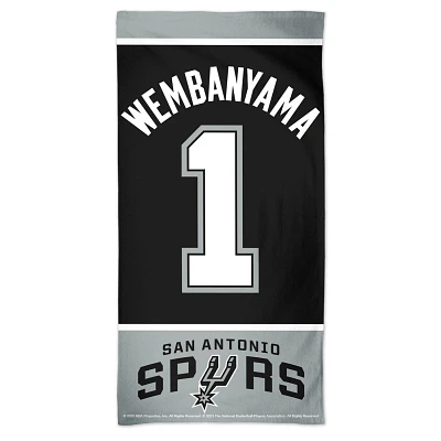 WinCraft Victor Wembanyama San Antonio Spurs 30" x 60" Spectra Beach Towel                                                      