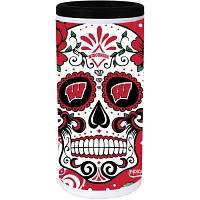 Wisconsin Badgers Dia Stainless Steel 12oz Slim Can Cooler                                                                      