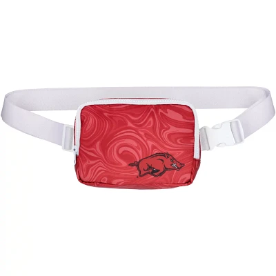 Women's ZooZatz Arkansas Razorbacks Swirly Belt Adjustable Fanny Pack Bag                                                       