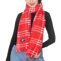 Women's ZooZatz Georgia Bulldogs Plaid Blanket Scarf                                                                            