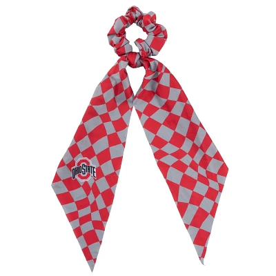 ZooZatz Ohio State Buckeyes Checkered Scrunchie Scarf                                                                           