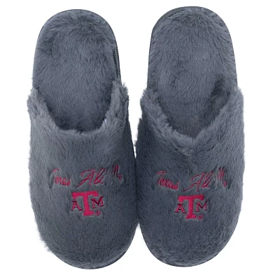 ZooZatz Texas AM Aggies Team Faux Fur Slippers                                                                                  