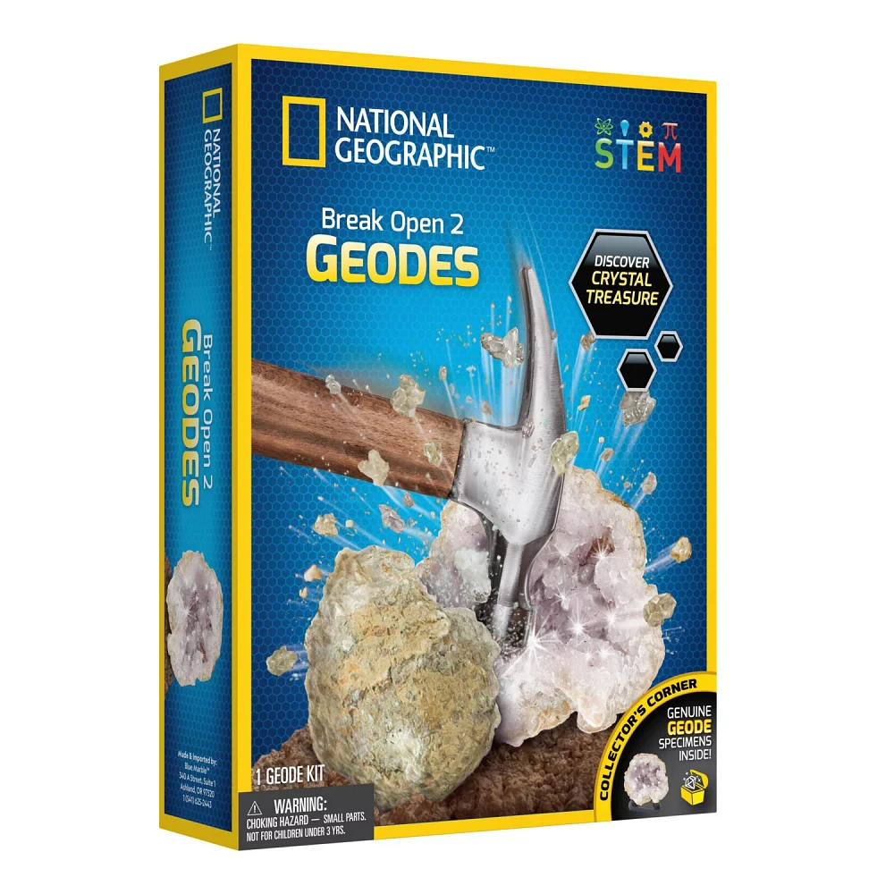 National Geographic Break Your Own Geode 2-Piece Kit                                                                            