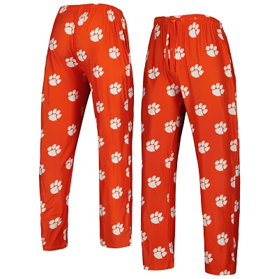 Concepts Sport Clemson Tigers Logo Flagship Allover Print Pants