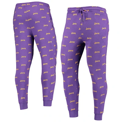 The Wild Collective Los Angeles Lakers Allover Logo Jogger Pants