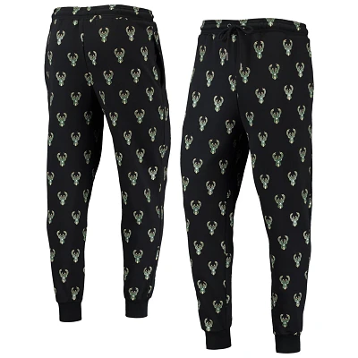 The Wild Collective Milwaukee Bucks Allover Logo Jogger Pants