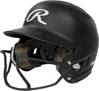 Rawlings Senior Mach Hi-Viz 1-Tone Batting Helmet with Face Guard