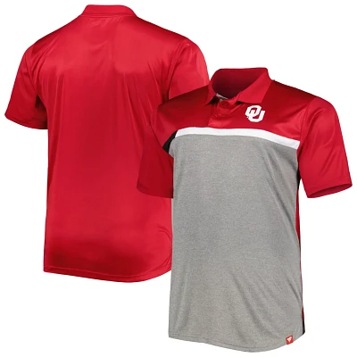 /Gray Oklahoma Sooners Big  Tall Polo                                                                                           