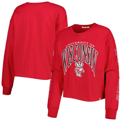 '47 Wisconsin Badgers Parkway II Cropped Long Sleeve T-Shirt