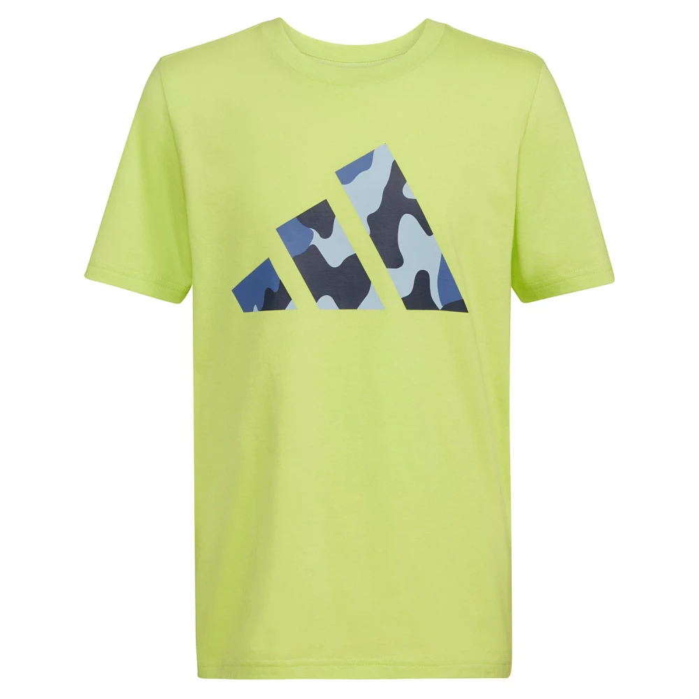 adidas Boys' Camo Logo Short Sleeve T-shirt