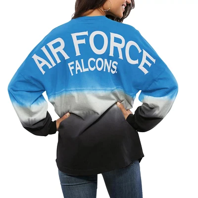 Air Force Falcons Ombre Long Sleeve Dip-Dyed Spirit Jersey                                                                      