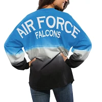 Air Force Falcons Ombre Long Sleeve Dip-Dyed Spirit Jersey                                                                      