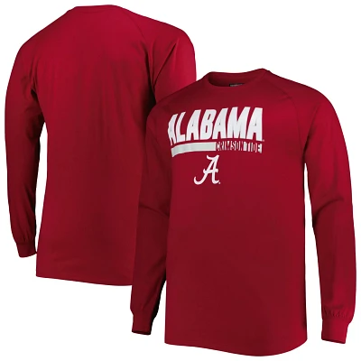 Alabama Tide Big  Tall Two-Hit Long Sleeve T-Shirt