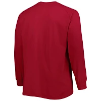 Arkansas Razorbacks Big  Tall Two-Hit Long Sleeve T-Shirt