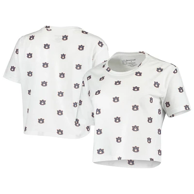 Auburn Tigers Cropped Allover Print T-Shirt