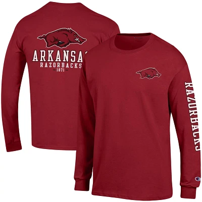 Champion Arkansas Razorbacks Team Stack Long Sleeve T-Shirt
