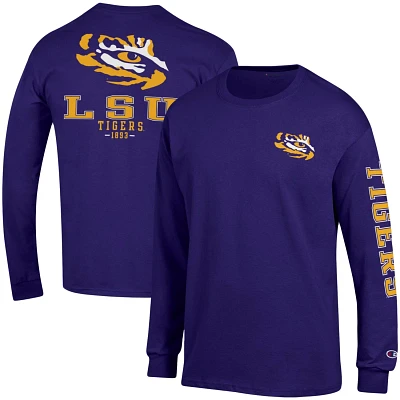 Champion LSU Tigers Team Stack Long Sleeve T-Shirt