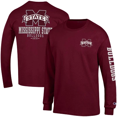Champion Mississippi State Bulldogs Team Stack Long Sleeve T-Shirt