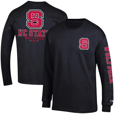 Champion NC State Wolfpack Team Stack Long Sleeve T-Shirt