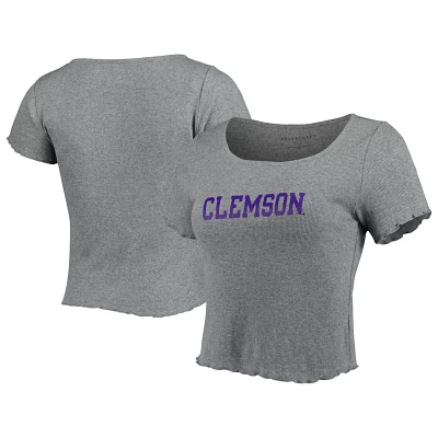 Clemson Tigers Baby Rib Lettuce-Edge Trim T-Shirt