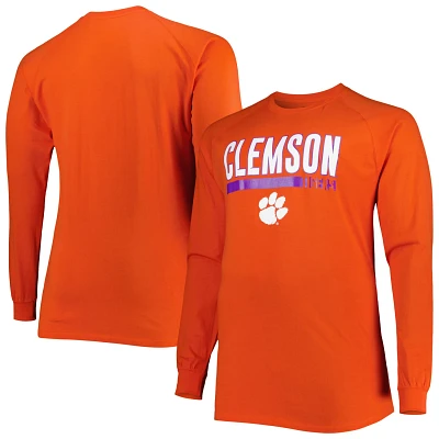 Clemson Tigers Big  Tall Two-Hit Long Sleeve T-Shirt                                                                            