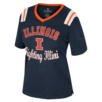 Colosseum Athletics Women's University of Illinois Garden State T-shirt