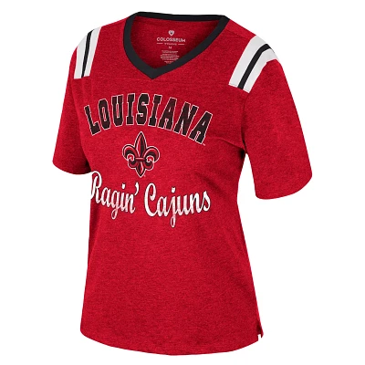 Colosseum Athletics Women's University of Louisiana at Lafayette Garden State T-shirt