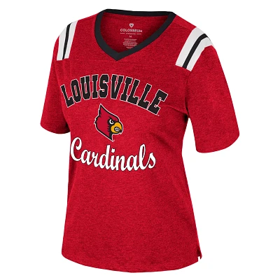 Colosseum Athletics Women's University of Louisville Garden State T-shirt