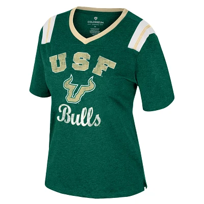 Colosseum Athletics Women's University of South Florida Garden State T-shirt