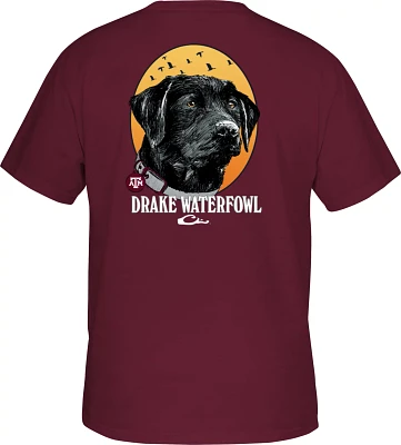 Drake Men's Texas A&M University Black Lab T-shirt