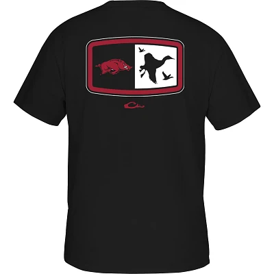 Drake Men's University of Arkansas Badge T-shirt