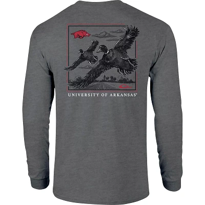 Drake Men's University of Arkansas Flight Long Sleeve T-shirt