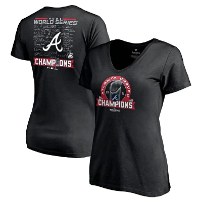 Fanatics Branded Atlanta Braves 2021 World Series Champions Signature Roster V-Neck T-Shirt                                     