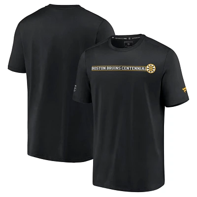 Fanatics Branded Boston Bruins Authentic Pro Centennial Banner T-Shirt