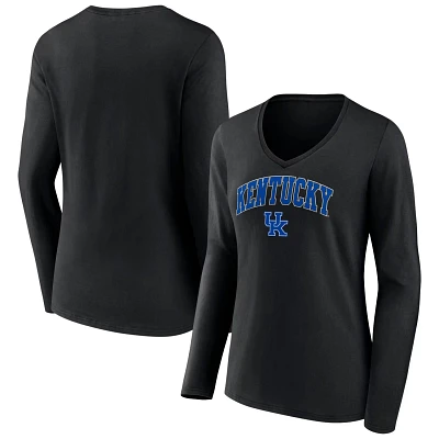 Fanatics Branded Kentucky Wildcats Evergreen Campus Long Sleeve V-Neck T-Shirt