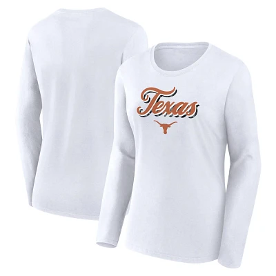 Fanatics Branded Texas Longhorns Double Team Script Long Sleeve T-Shirt