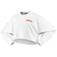 Florida Gators Raw Hem Cropped Spirit Jersey Long Sleeve T-Shirt