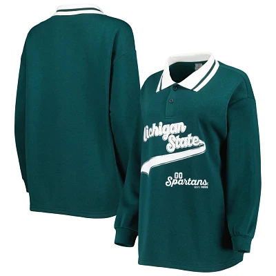 Gameday Couture Michigan State Spartans Happy Hour Long Sleeve Polo