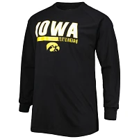 Iowa Hawkeyes Big  Tall Two-Hit Long Sleeve T-Shirt