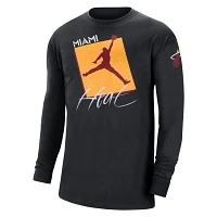 Jordan Brand Miami Heat Courtside Max 90 Vintage Wash Statement Edition Long Sleeve T-Shirt