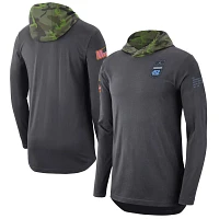 Jordan Brand North Carolina Tar Heels Military Long Sleeve Hoodie T-Shirt