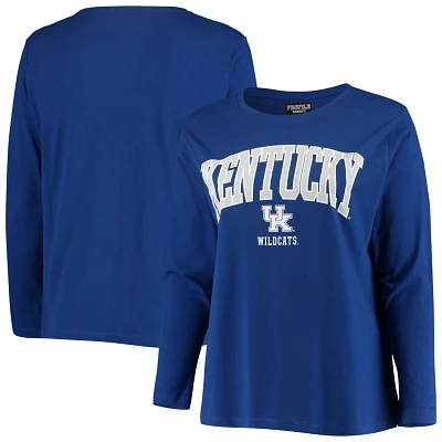 Kentucky Wildcats Plus Size Logo Long Sleeve T-Shirt                                                                            