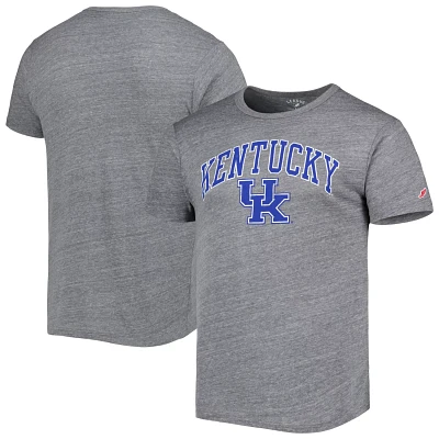 League Collegiate Wear Heather Kentucky Wildcats 1965 Arch Victory Falls Tri-Blend T-Shirt