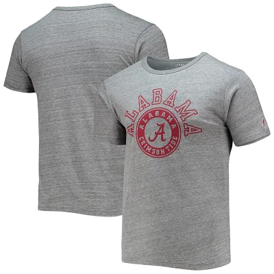 League Collegiate Wear Heathered Gray Alabama Crimson Tide Seal Nuevo Victory Falls Tri-Blend T-Shirt