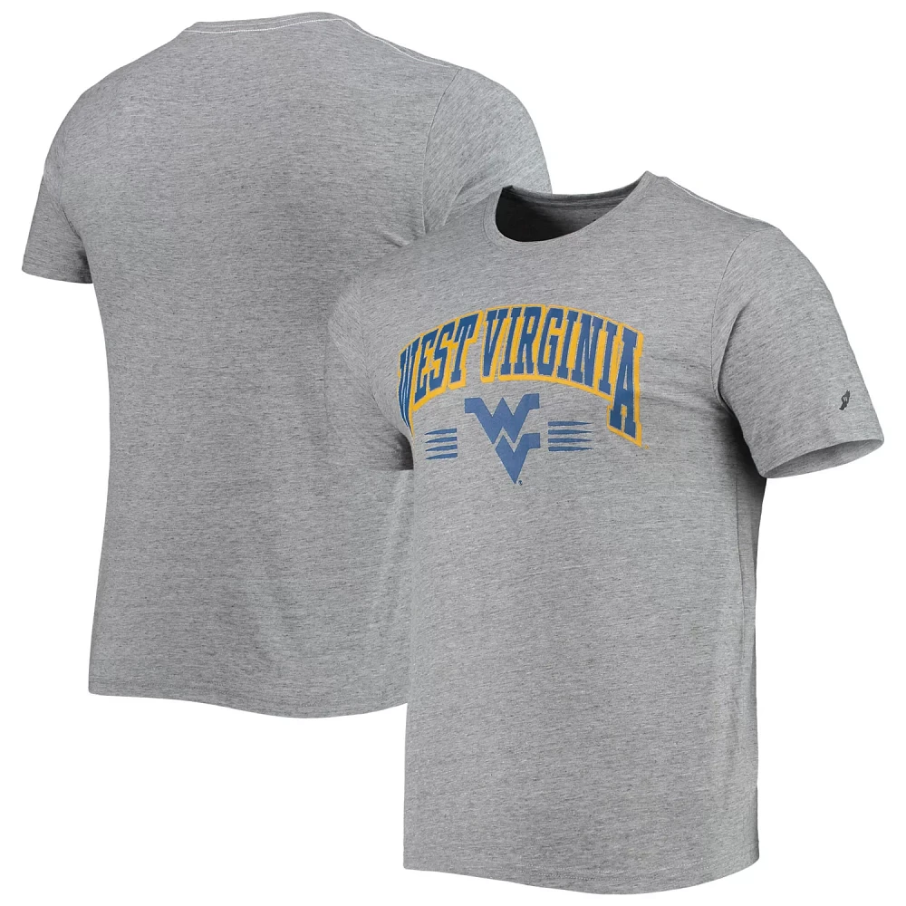 League Collegiate Wear Heathered Gray West Virginia Mountaineers Upperclassman Reclaim Recycled Jersey T-Shirt