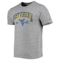 League Collegiate Wear Heathered Gray West Virginia Mountaineers Upperclassman Reclaim Recycled Jersey T-Shirt