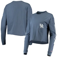 League Collegiate Wear Kentucky Wildcats Clothesline Cotton Midi Crop Long Sleeve T-Shirt                                       