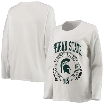 League Collegiate Wear Michigan State Spartans Clothesline Oversized Long Sleeve T-Shirt                                        